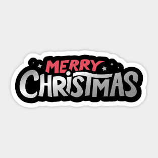 Merry Christmas silver Sticker